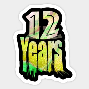 12 years Sticker